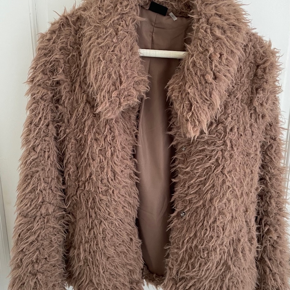 Love Token Faux Fur Jacket